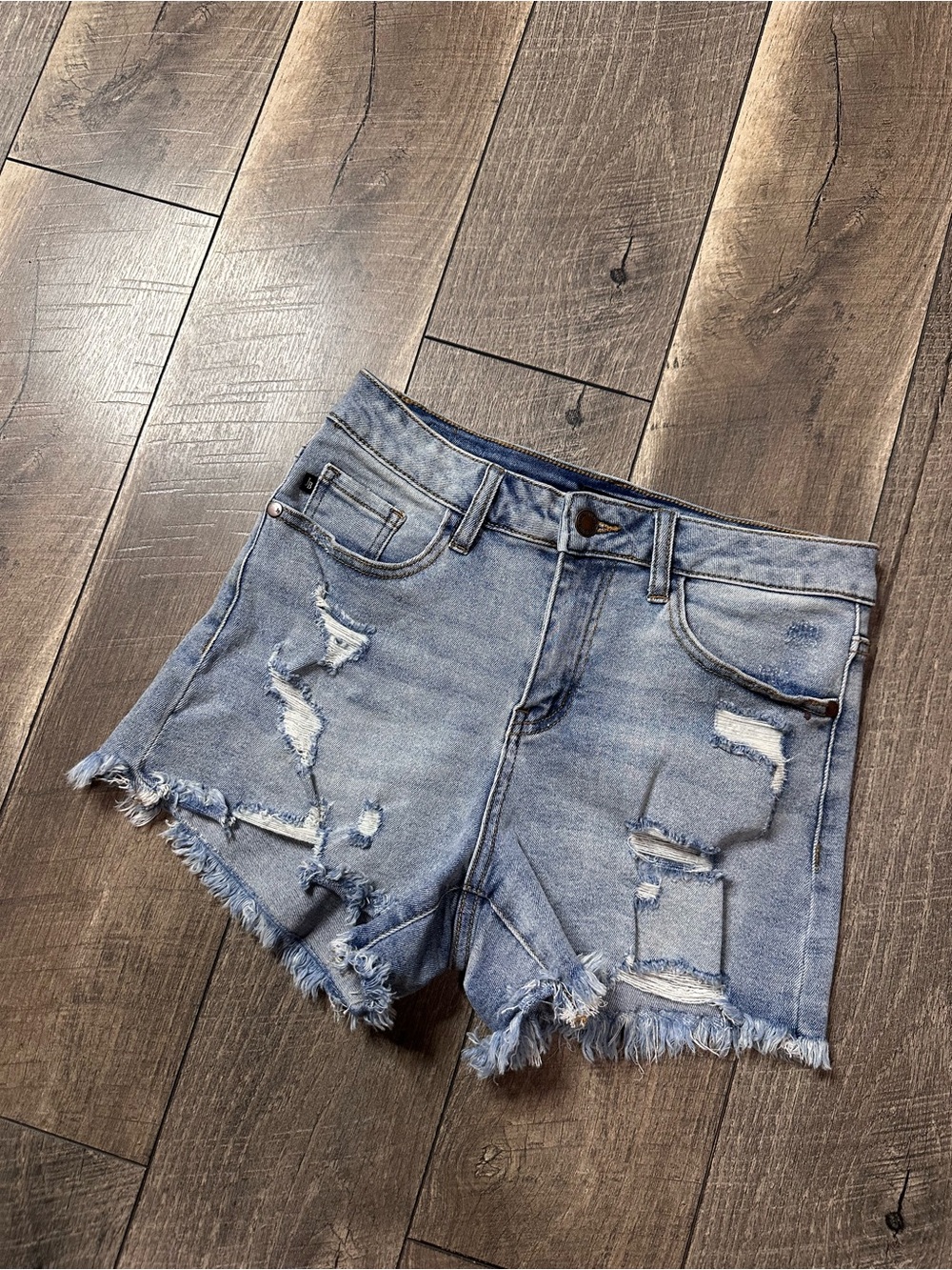 Judy Blue Hi Rise Distressed Shorties
